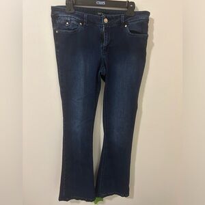 WHBM Skinny Flare Dark Denim Jeans 10S